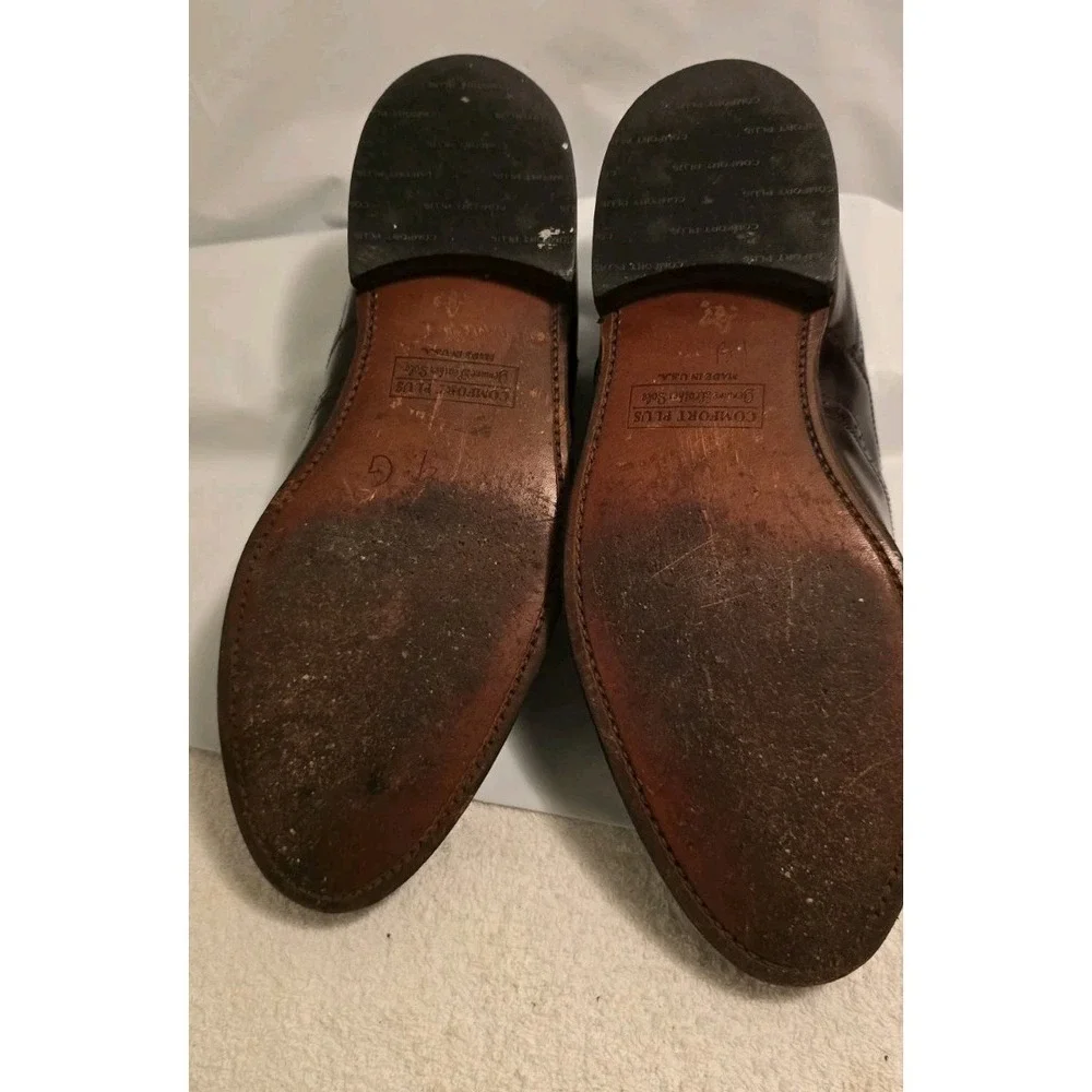 Hanover Comfort‎ Plus Vintage  Men's Leather Wingtip Shoes Sz 11  Made In USA